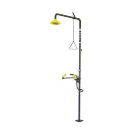 Combination Shower With Single Nozzle Eye Wash No Bowl - No Foot Tread