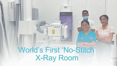 The World’s First “No-Stitch” X-ray Room with Large-Format DR Panels