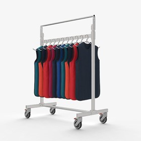 Mobile H-Frame Apron Rack for 10 Lead Aprons - SL-HRACK-10