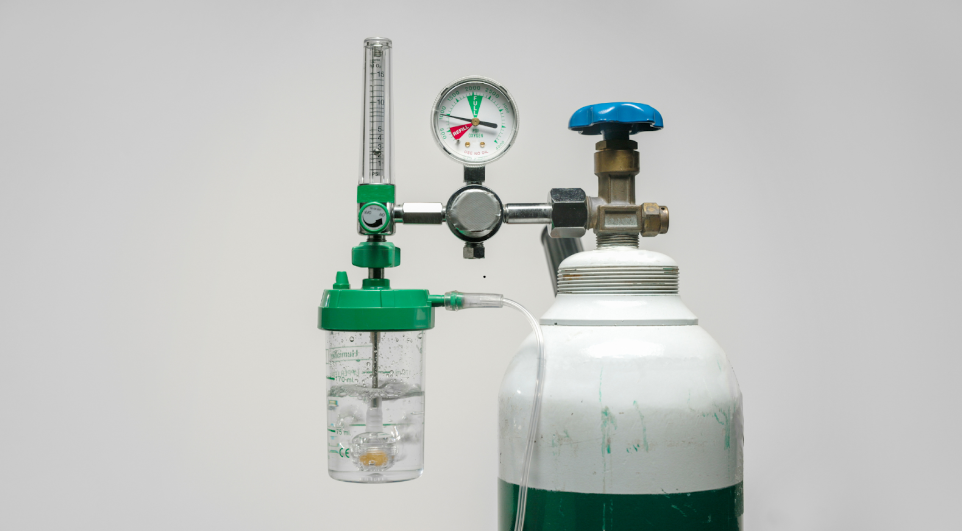 Oxygen tank in the workplace